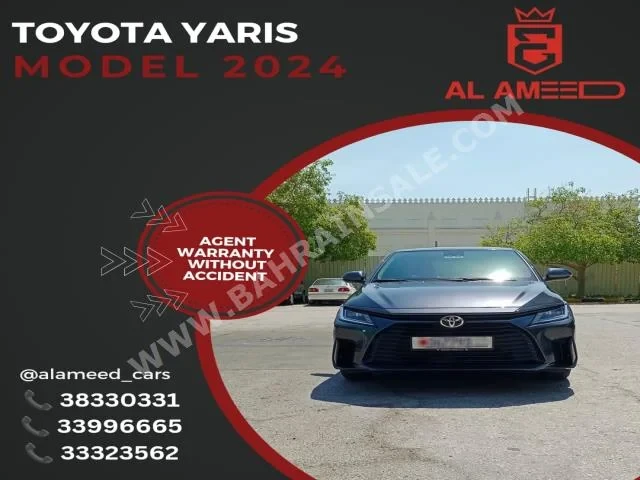 Toyota Yaris 2024 Sedan Automatic 4 6,000 FWD Gray Gasoline